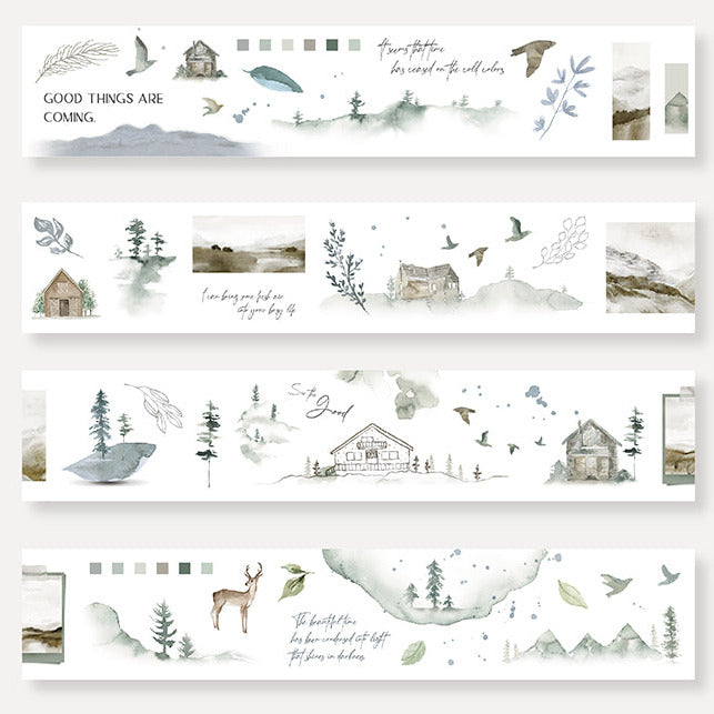 MU Kiss-Cut PET Roll Tape - Nature-Inspired