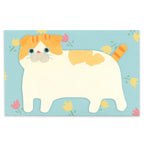 Fluff Moo Moo Mini Message Card- Ginger Cat
