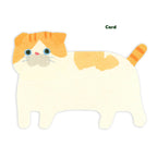 Fluff Moo Moo Mini Message Card- Ginger Cat