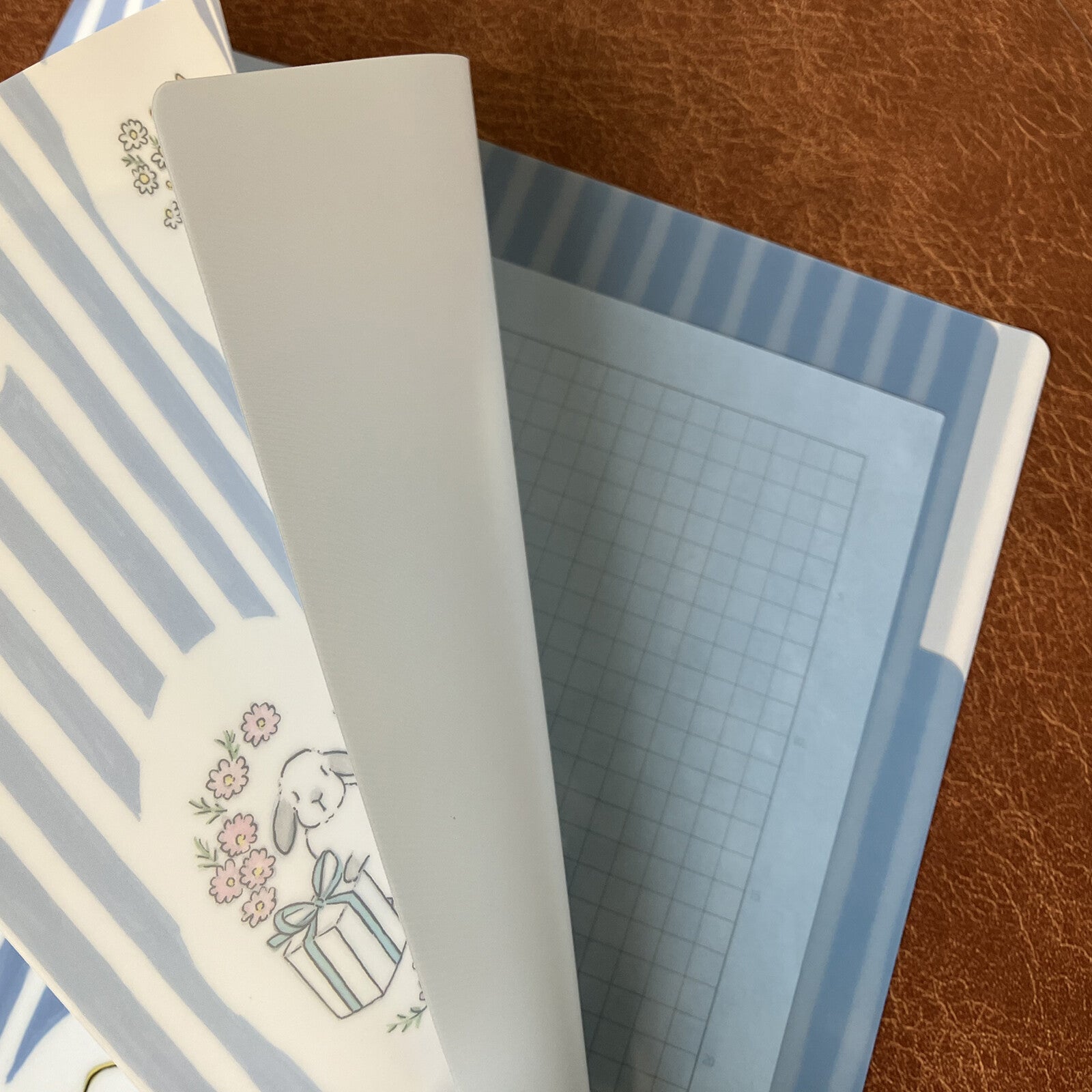 A4 Clear File Folder with 3 pocket- Bunny