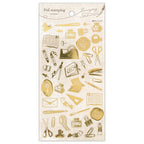 NB-Gold Foiled Sticker Sheet- Stationery