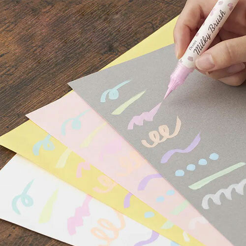 Pental Milky Blush Brush Pen - Pastel