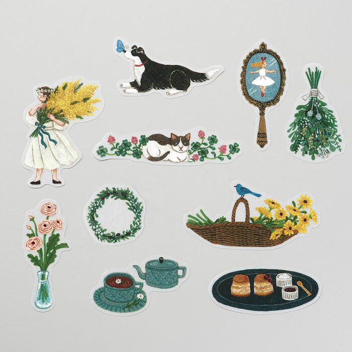 KITTA Basic- Washi Tape Flake Stickers- Life