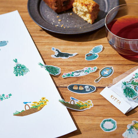 KITTA Basic- Washi Tape Flake Stickers- Life