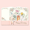 Tokorokomugi- Pop-up Birthday Greeting Card - Flower
