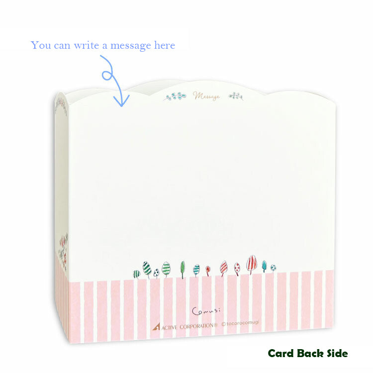 Tokorokomugi- Pop-up Birthday Greeting Card - Flower