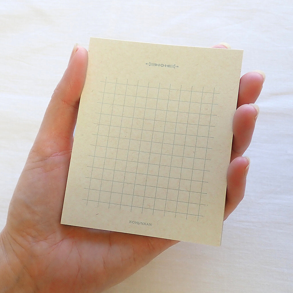 【Kohunkan Kappansho】 Retro Memo Pad- Grid Pattern