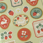 NB- Wanowa Retro Sticker- Strawberry Rabbit