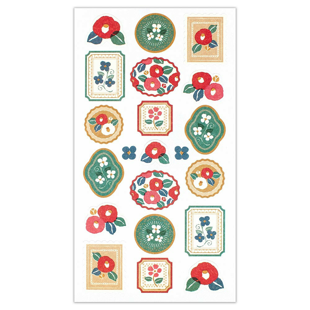NB- Wanowa Retro Sticker- Camellia