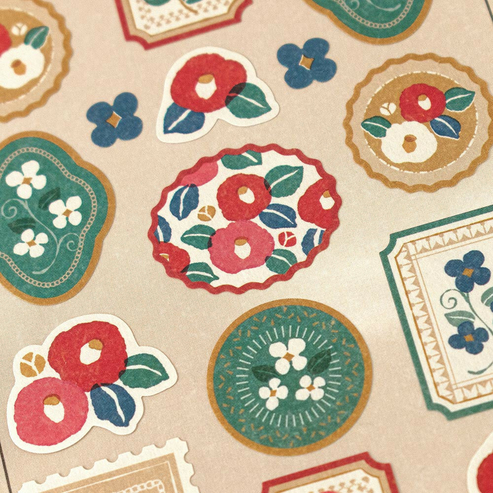 NB- Wanowa Retro Sticker- Camellia