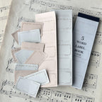 【OEDA LETTERPRESS】5 Word Label Book - Grey Beige Book