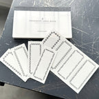 【OEDA LETTERPRESS】4 Ornament Label Book -  Black