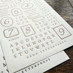 【OEDA LETTERPRESS】Letter Sticker Sheet