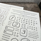【OEDA LETTERPRESS】Letter Sticker Sheet