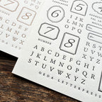 【OEDA LETTERPRESS】Letter Sticker Sheet