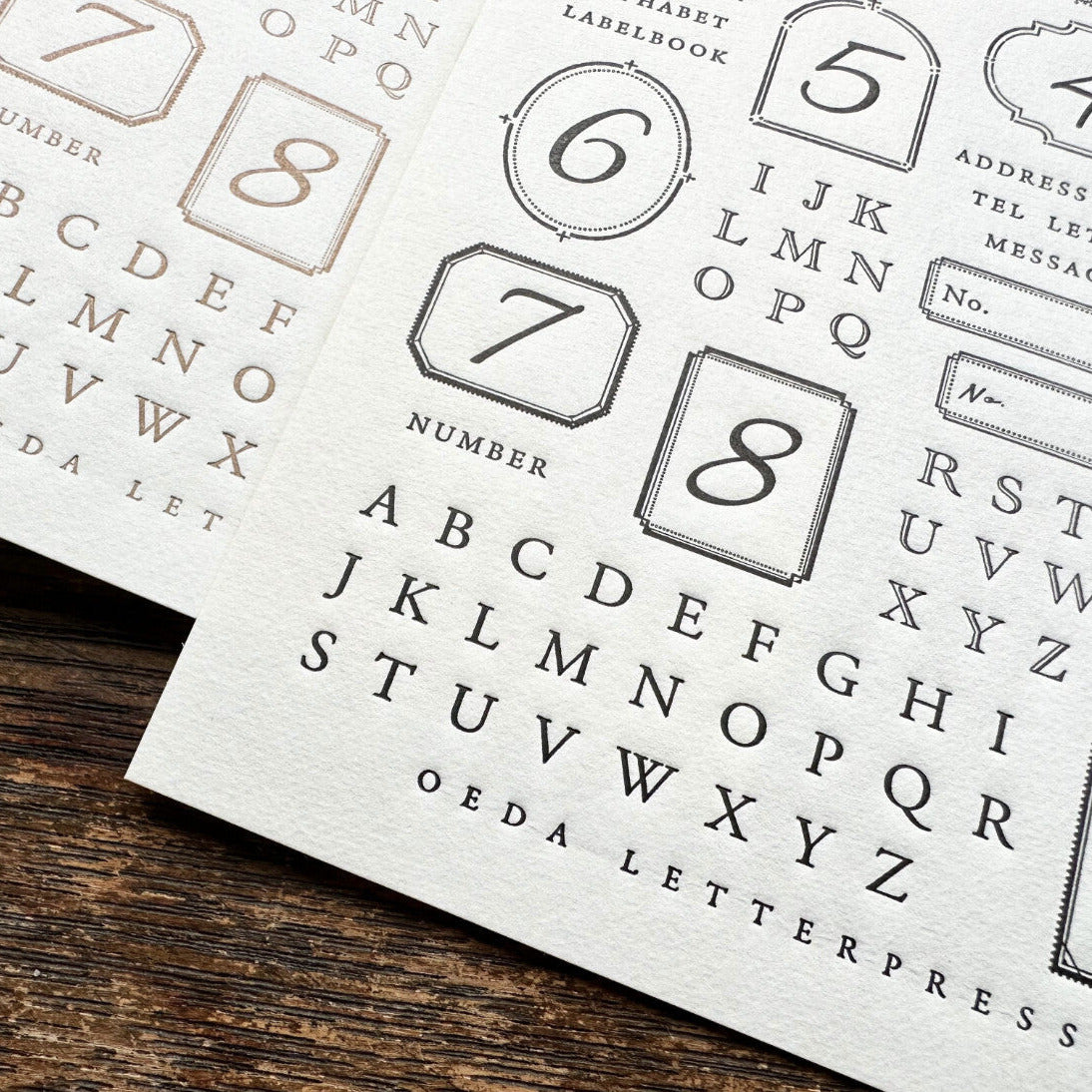【OEDA LETTERPRESS】Letter Sticker Sheet
