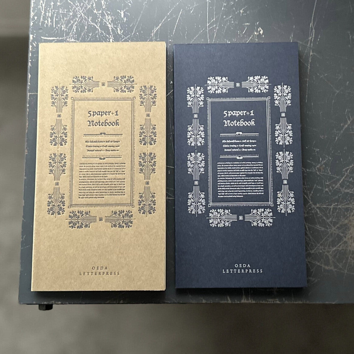 【OEDA LETTERPRESS】5 Paper+1 Notebook