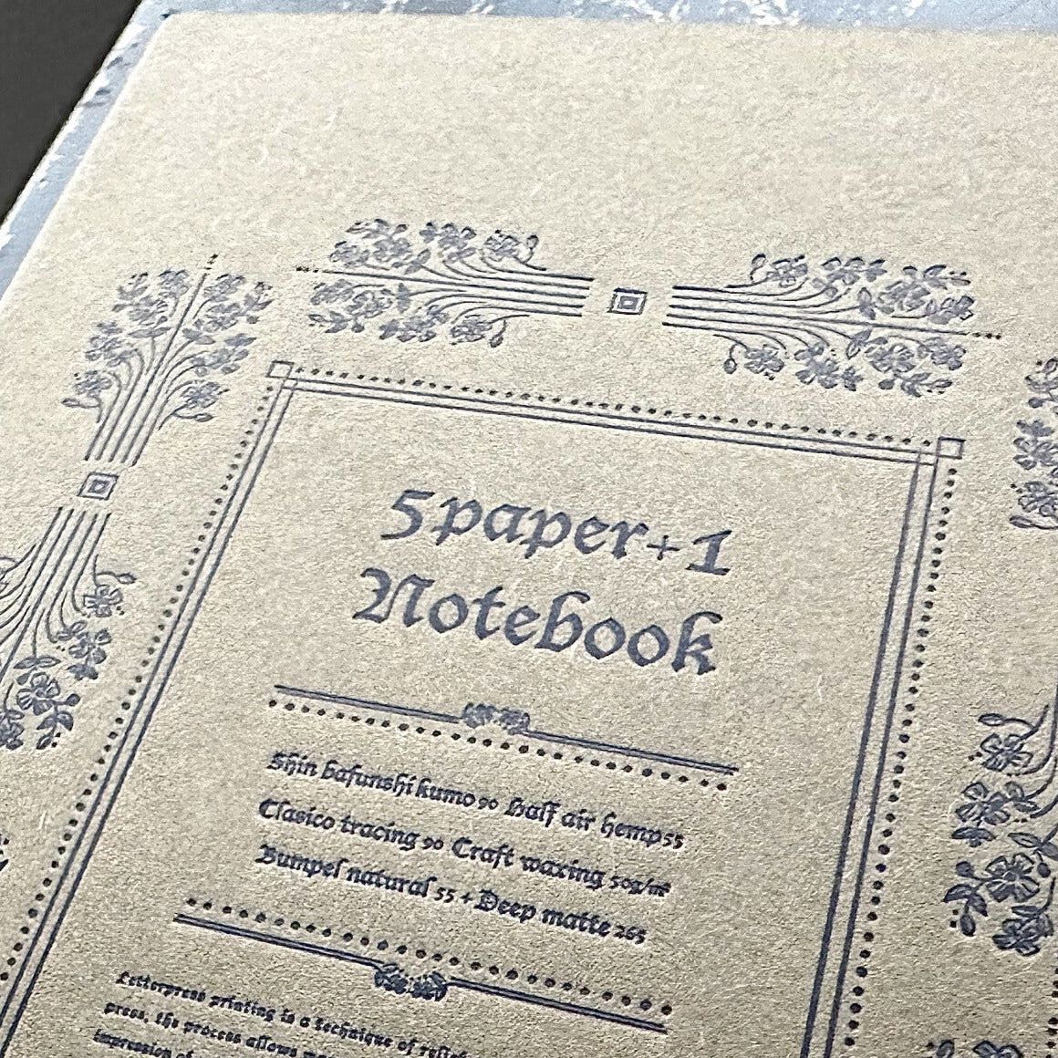 【OEDA LETTERPRESS】5 Paper+1 Notebook