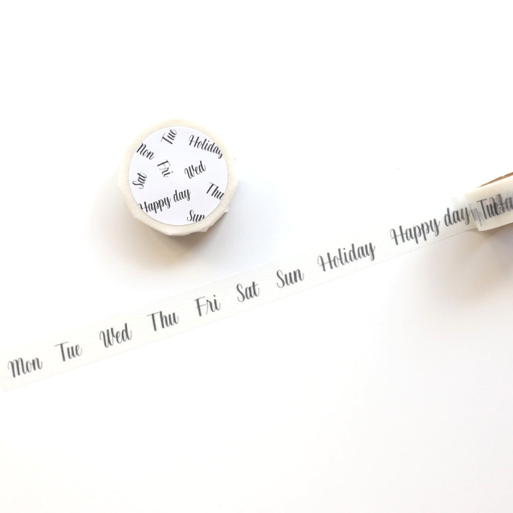 【forme】Monochrome Washi Tape- Bechri Brush