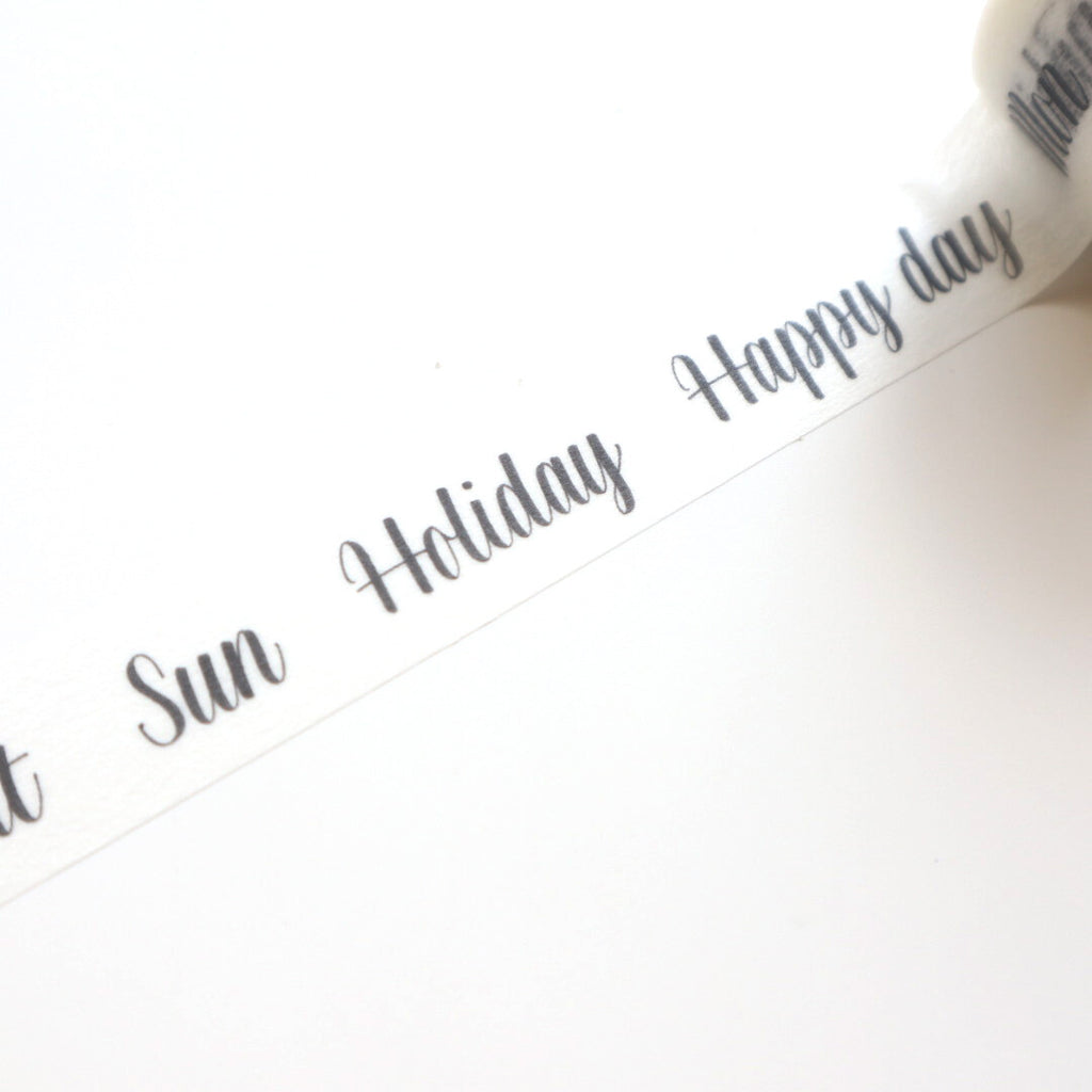 【forme】Monochrome Washi Tape- Bechri Brush