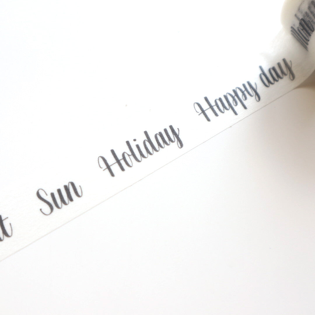 【forme】Monochrome Washi Tape- Bechri Brush