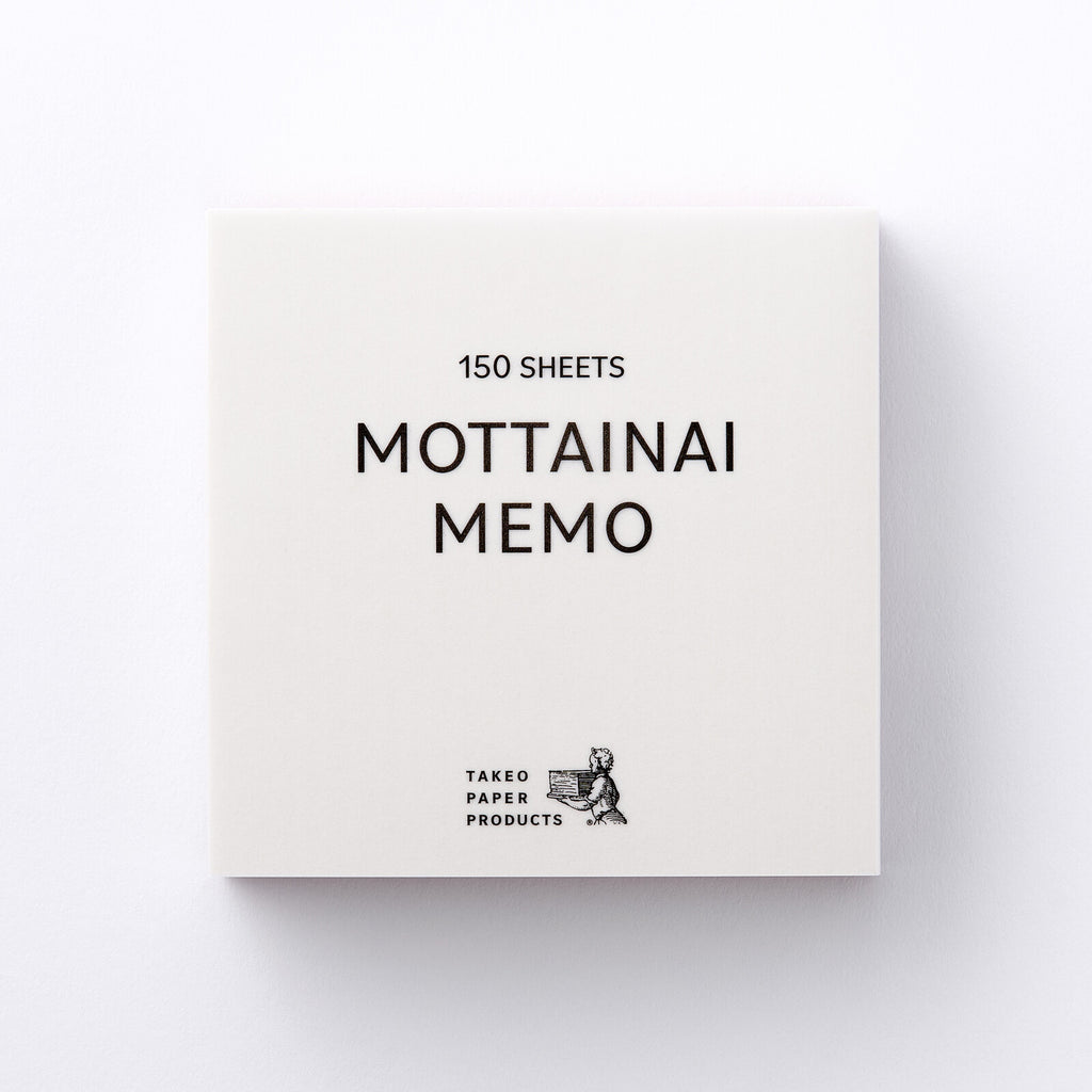 Takeo - Mottainai Memo — Red & Pearlescent White & Shimmering Laid White