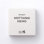 Takeo - Mottainai Memo — Red & Pearlescent White & Shimmering Laid White