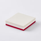 Takeo - Mottainai Memo — Red & Pearlescent White & Shimmering Laid White