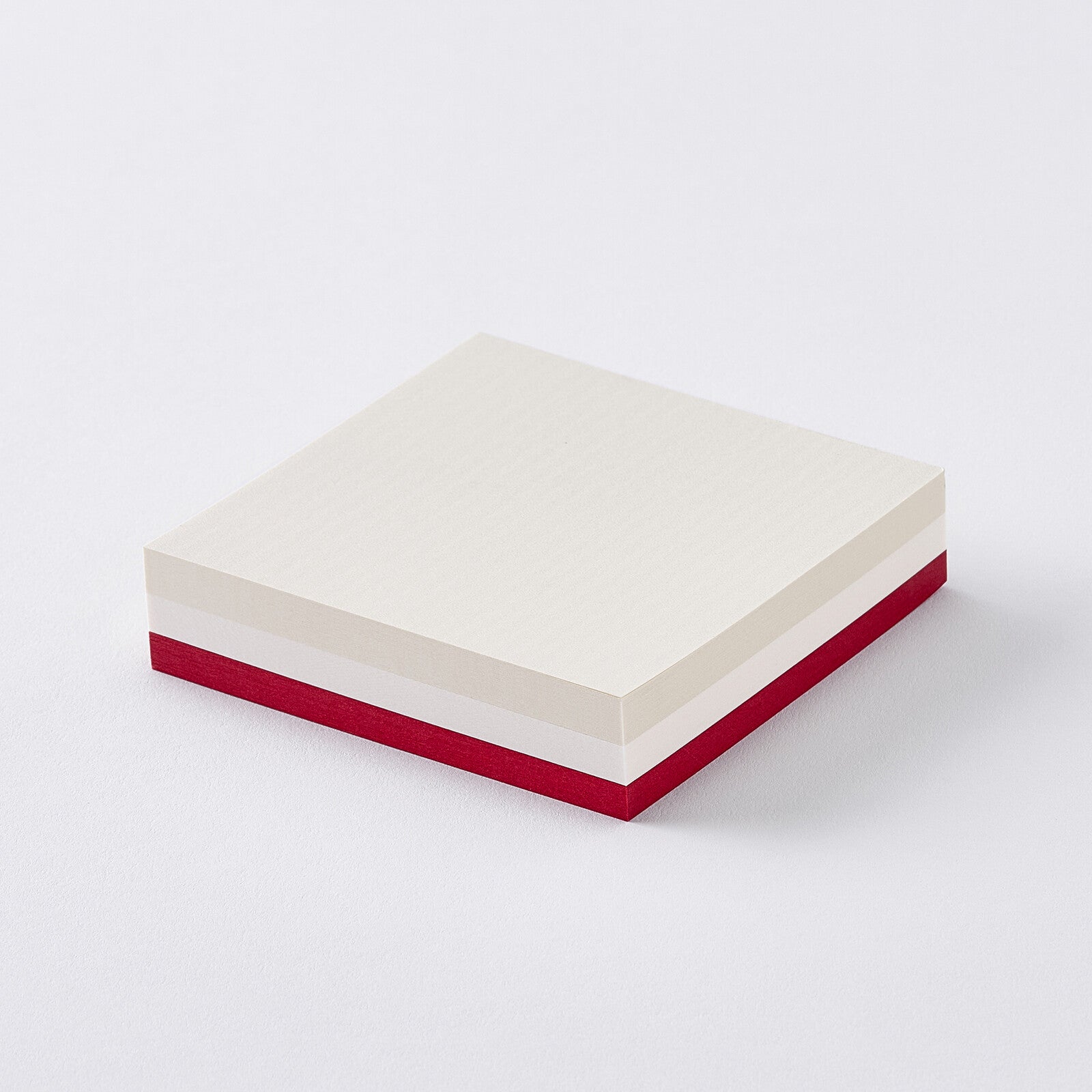 Takeo - Mottainai Memo — Red & Pearlescent White & Shimmering Laid White