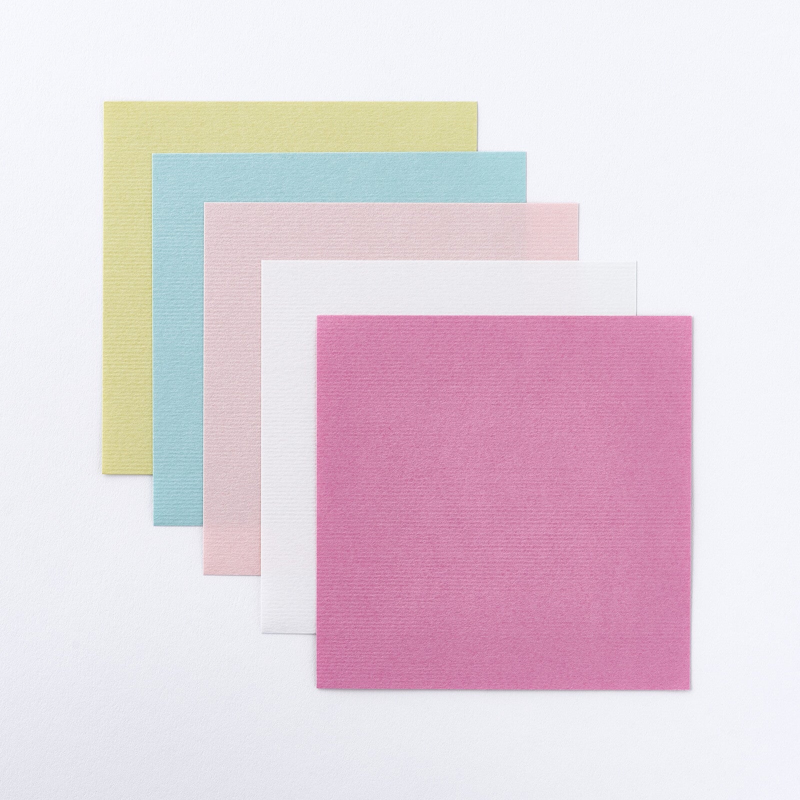 Takeo - Mohuru Memo Pad — 5 Pastel Colors (Rose, Milk, Pêche, Sorbet, Citron)