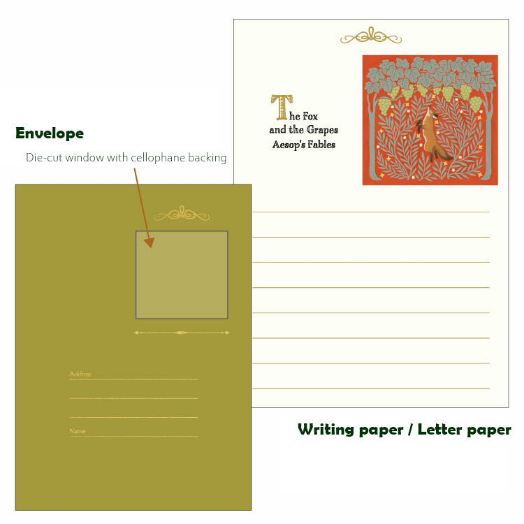 Naffy-Letter Set - Fox and Grapes