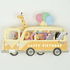[Greeting Life] Birthday Card – Party Car (Animals)