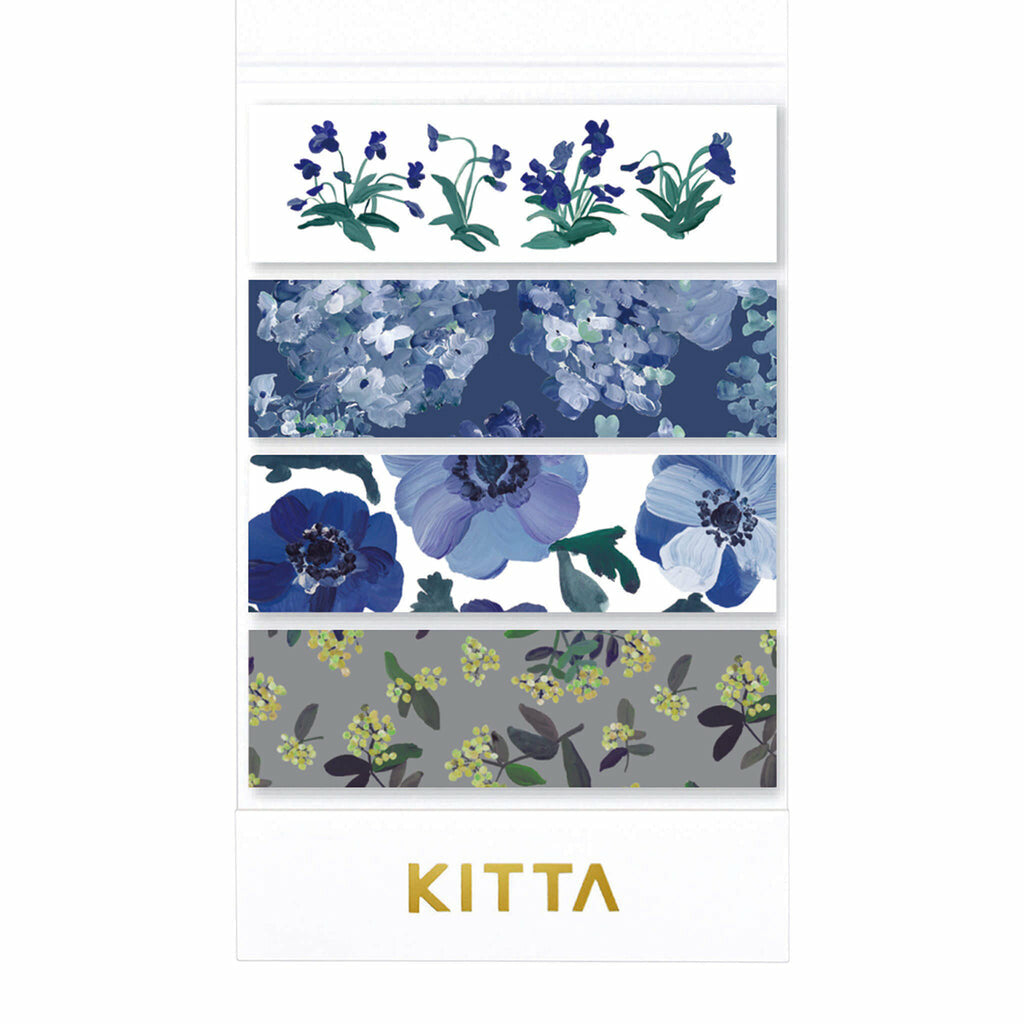 KITTA Basic Washi Tape -Blue Flower