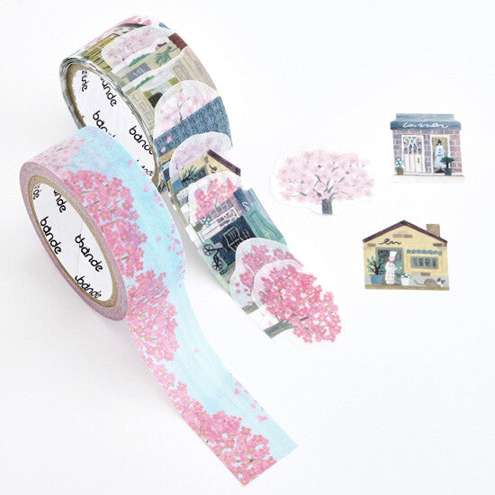 [Bande] Masking Roll Stickers- Sakura no Sanpodo (Cherry Blossom Walk)