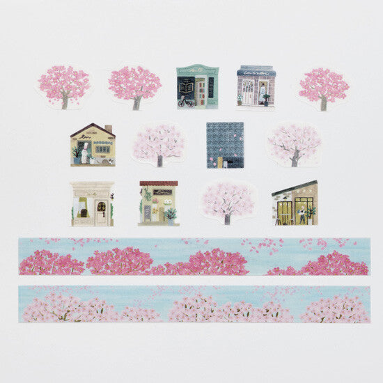 [Bande] Masking Roll Stickers- Sakura no Sanpodo (Cherry Blossom Walk)