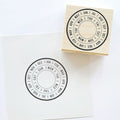 【KODOMO NO KAO】Notebook Stamp Club - Circular Calendar Stamp