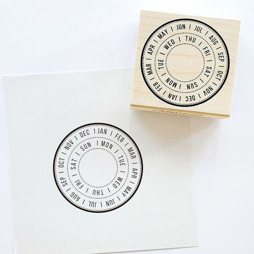 【KODOMO NO KAO】Notebook Stamp Club - Circular Calendar Stamp