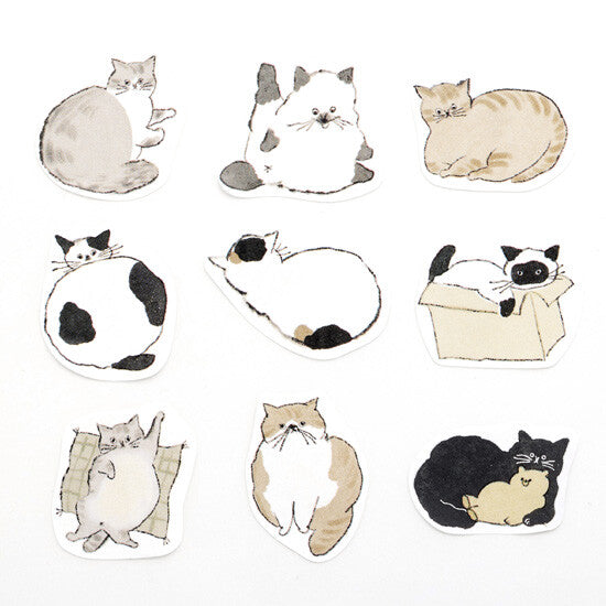 [Bande] Masking Roll Stickers- Yuru Neko Memo (Relaxed Cat Memo)