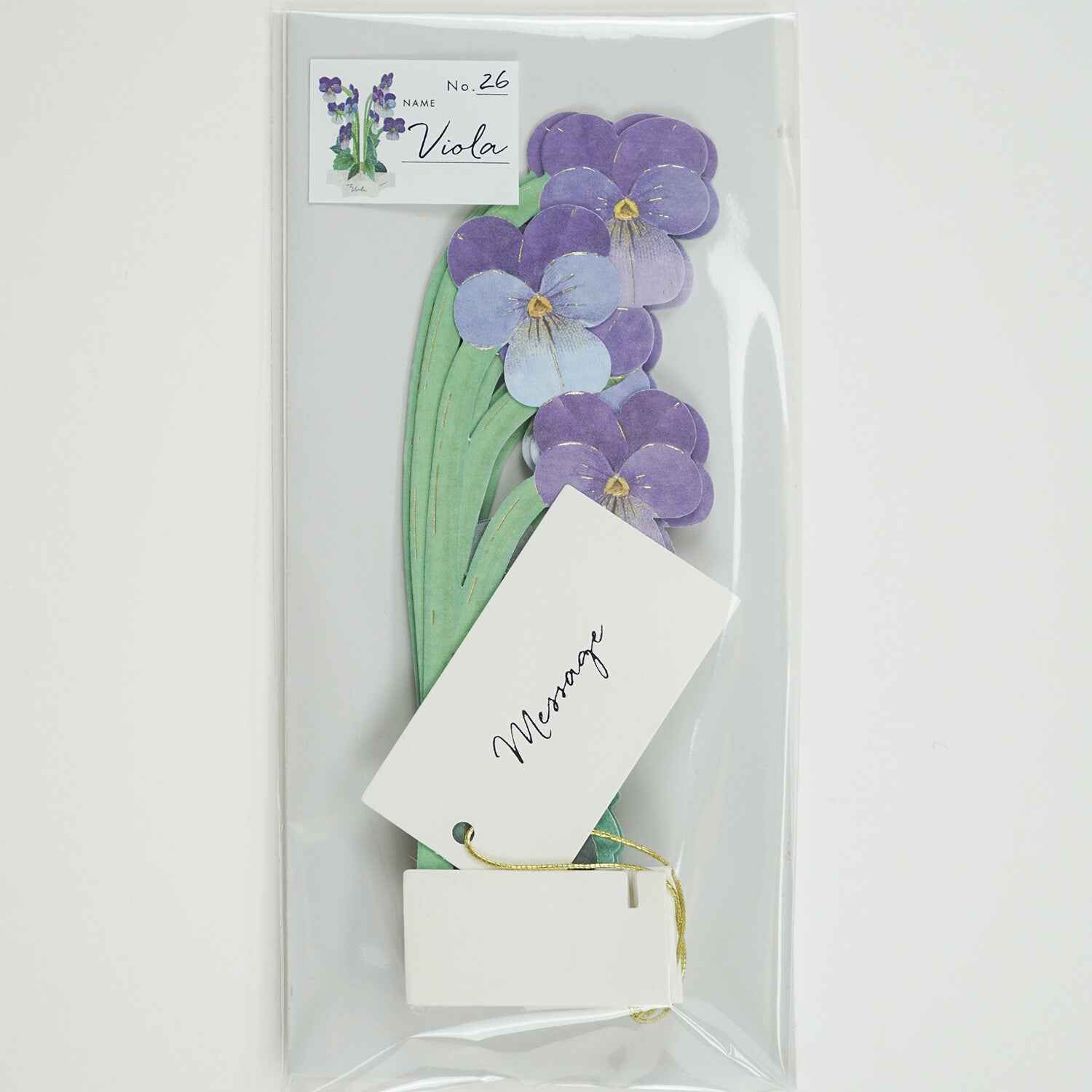 [Greeting Life] Blooming Mini Card – Viola