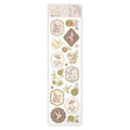 NB- Prier Gold Foiled Floral Pattern Sticker- Colibri