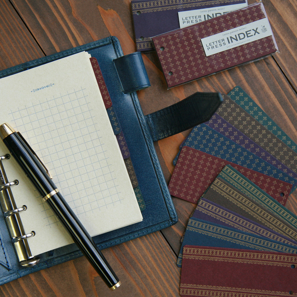 【Kohunkan Kappansho】Letter Press Index- Pocket Size & Mini 5 Refill
