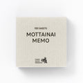 Takeo - Mottainai Memo - Silver & Pale Pink & Denim Blue with Linen Texture