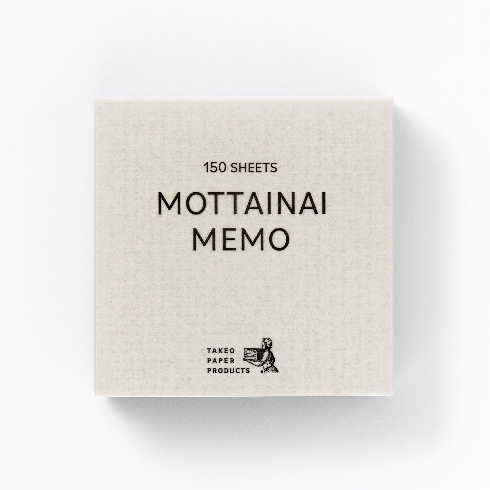 Takeo - Mottainai Memo - Silver & Pale Pink & Denim Blue with Linen Texture