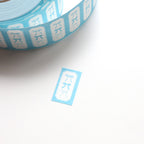 【forme】Light Blue Ribbon Label Stickers