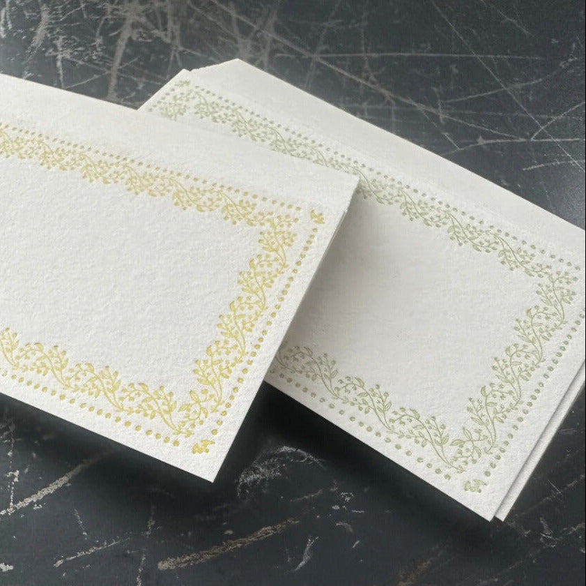 【OEDA LETTERPRESS】Vine Memo Card- Mimoza Color
