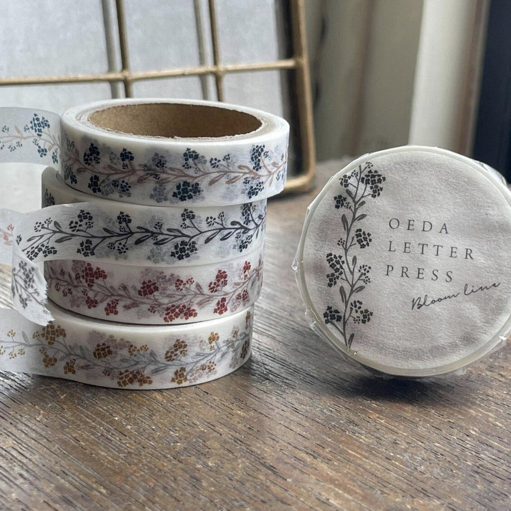 OEDA LETTERPRESS - Masking Tape -  Bloom Line (10mm)