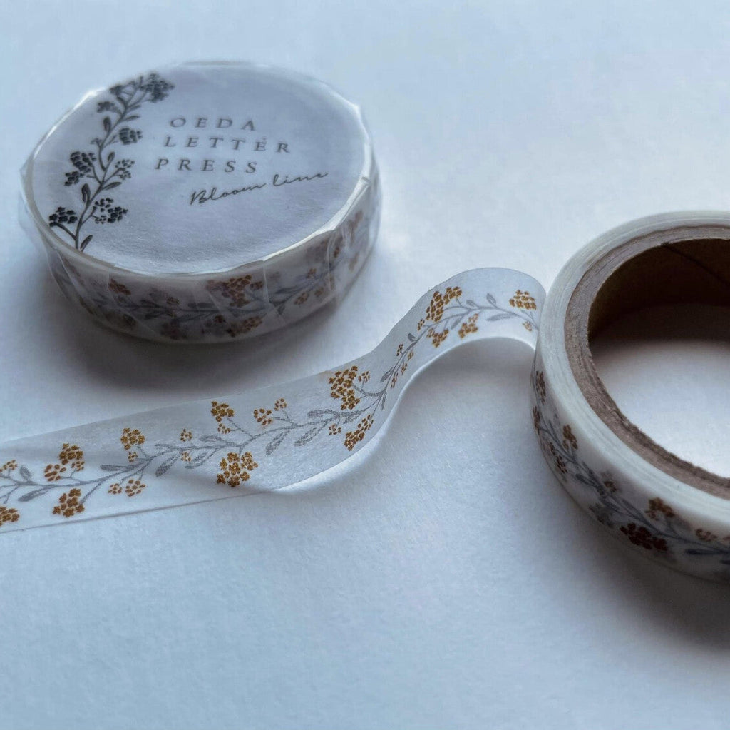 OEDA LETTERPRESS - Masking Tape -  Bloom Line (10mm)