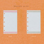 [Kohunkan Kappansho]Retro Pattern Series-Pocket Size & Mini 5 Loose Leaf Refill
