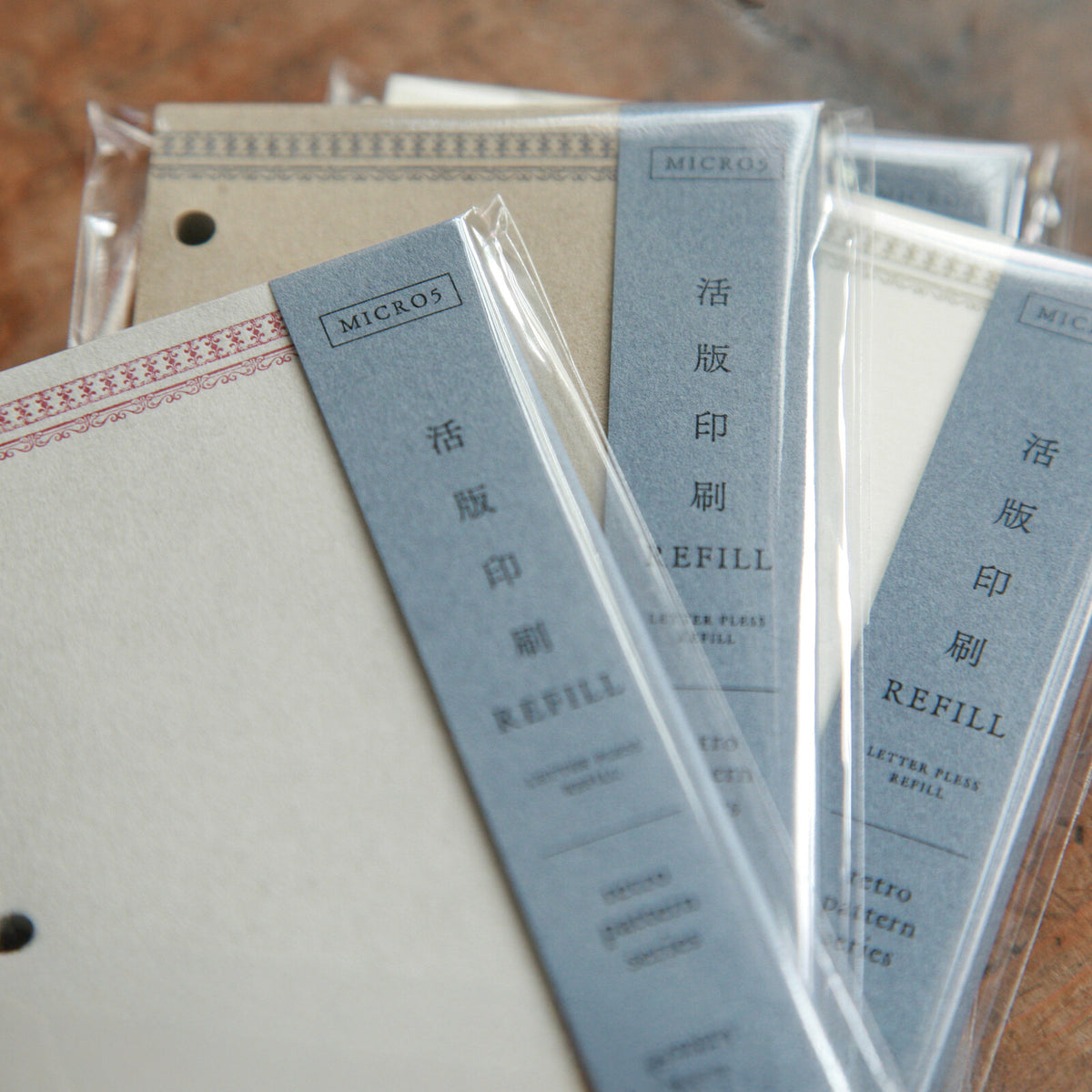 [Kohunkan Kappansho]Retro Pattern Series-Pocket Size & Mini 5 Loose Leaf Refill
