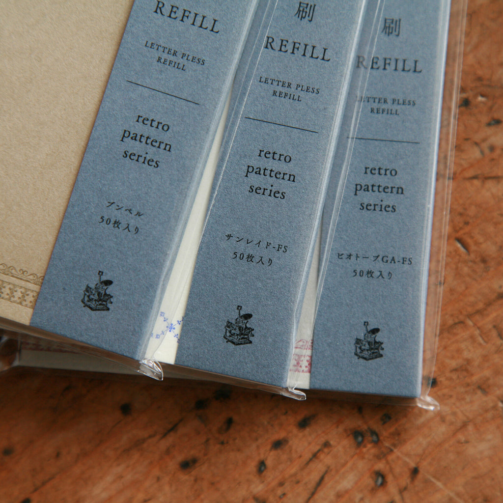 [Kohunkan Kappansho]Retro Pattern Series-Pocket Size & Mini 5 Loose Leaf Refill